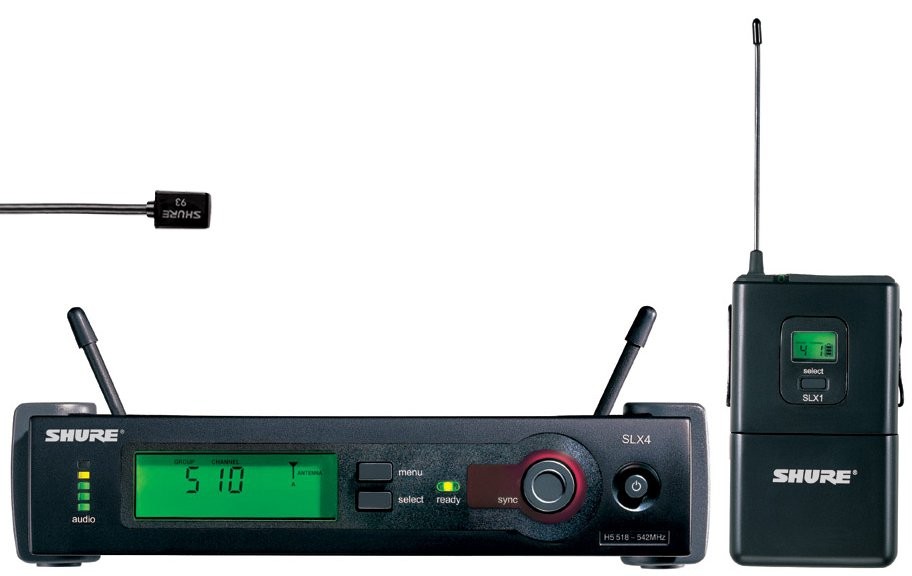 Shure SLX14/93, Sistema combo, con micrófono lavalier WL93